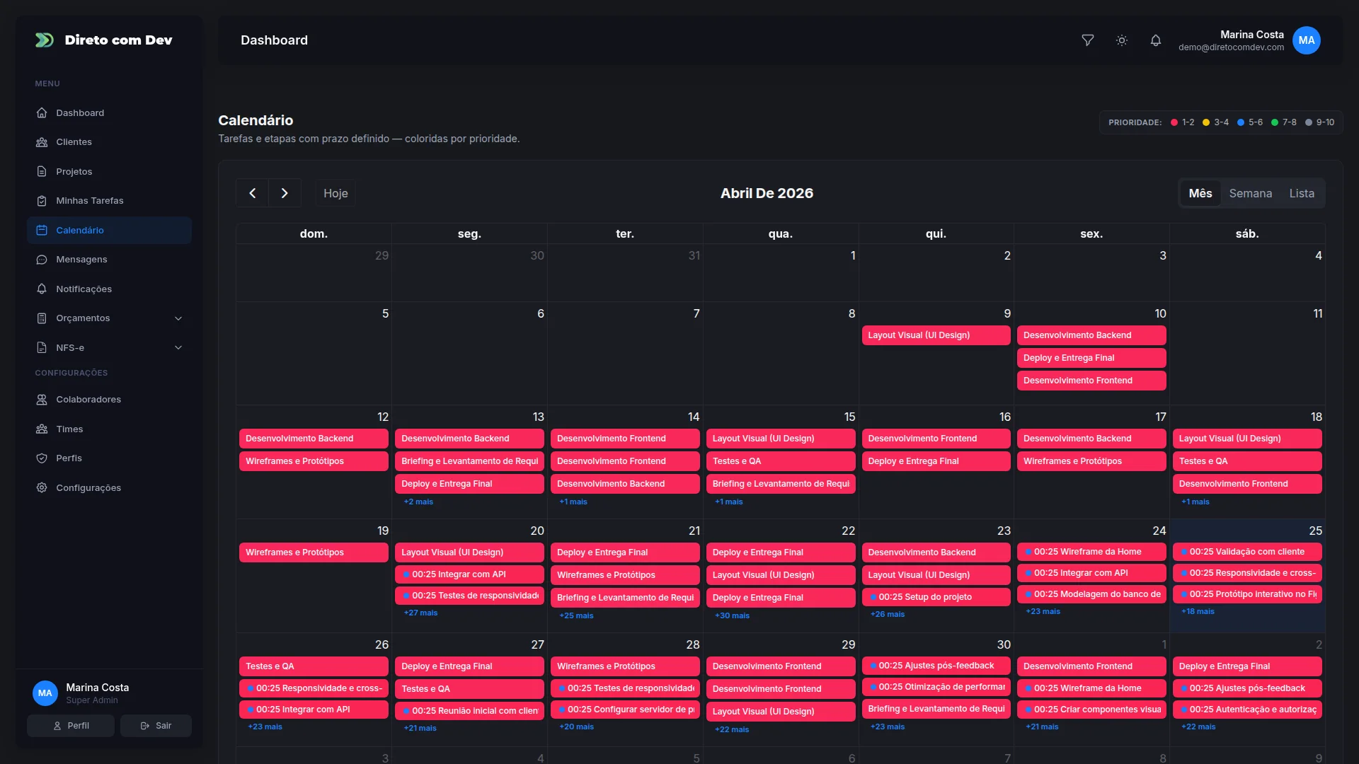 Calendário